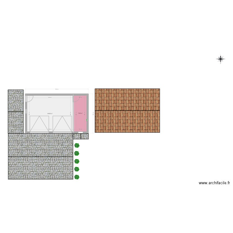 Garage 2. Plan de 0 pièce et 0 m2