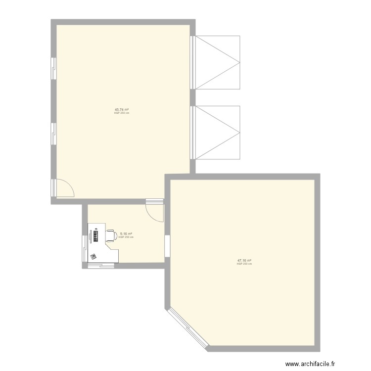 garage. Plan de 0 pièce et 0 m2