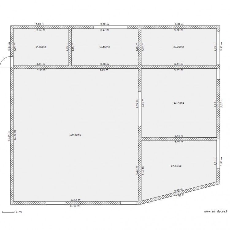 Grange. Plan de 0 pièce et 0 m2