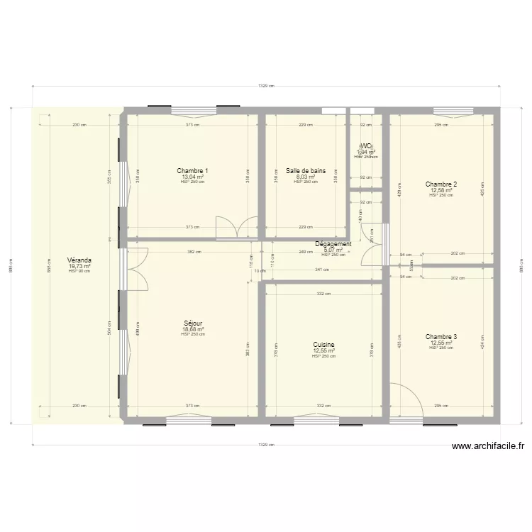Maison RDC. Plan de Maison RDC. Plan de
