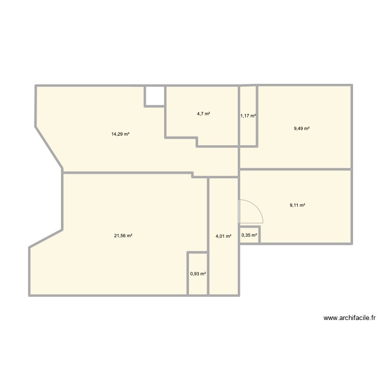 Mesure 1 . Plan de 0 pièce et 0 m2