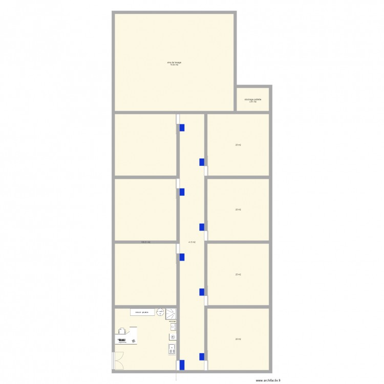 poussiniere. Plan de 0 pièce et 0 m2