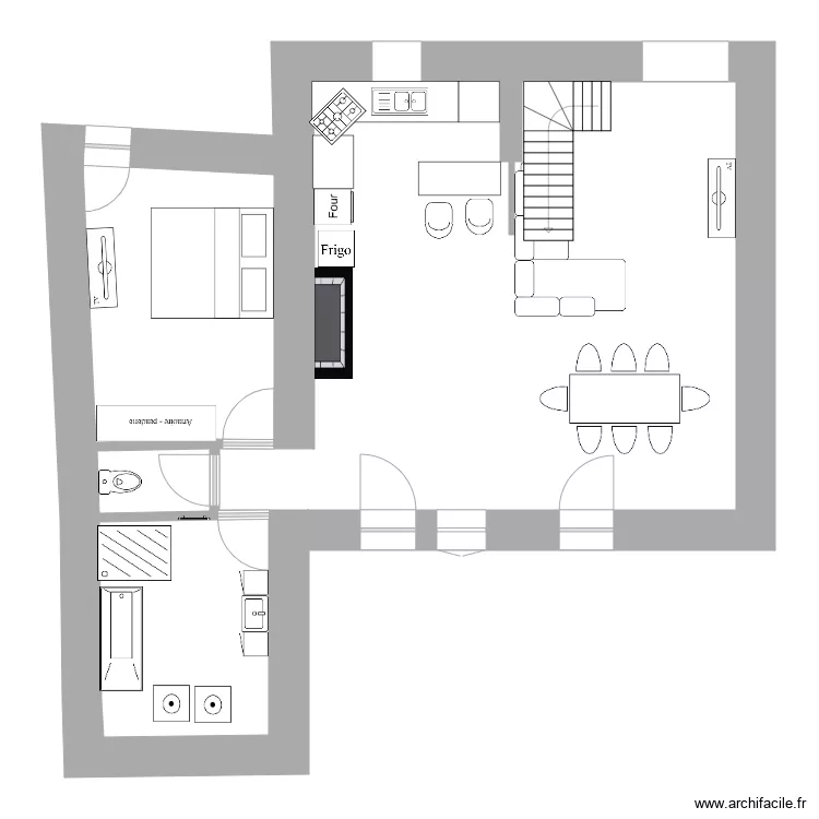Maison Lulu. Plan de 