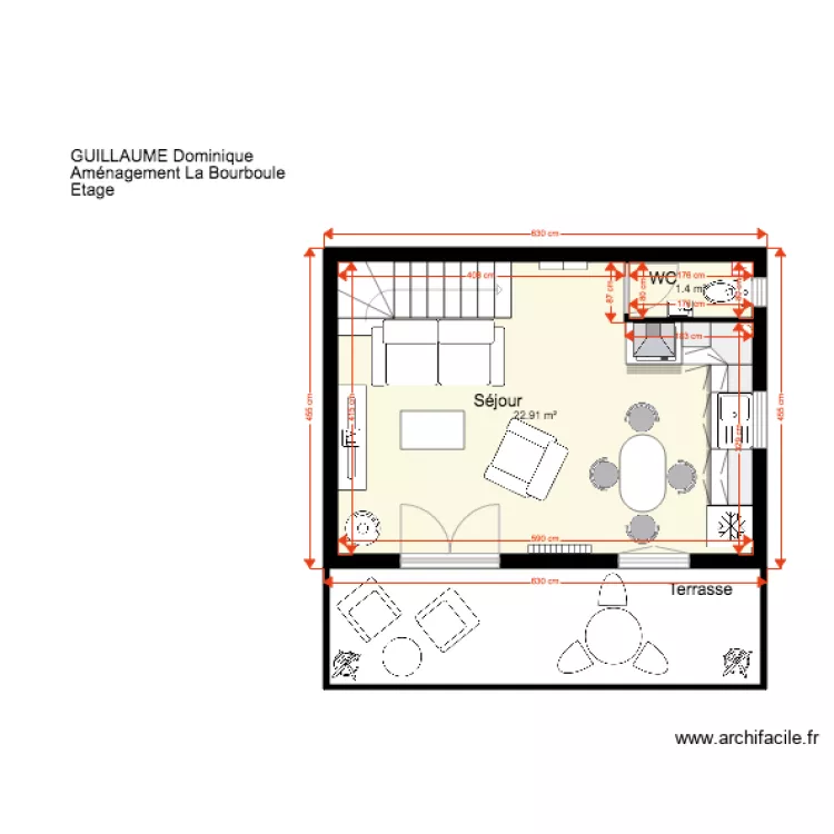 Garage Etage. Plan de 