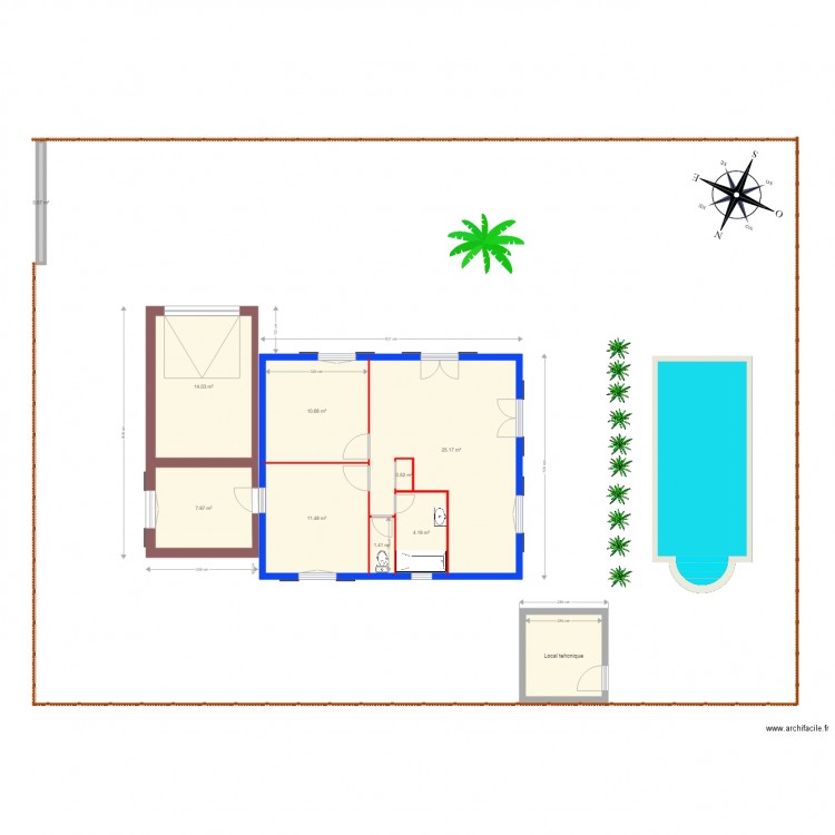 plan maison Yvon et Françoise. Plan de 0 pièce et 0 m2