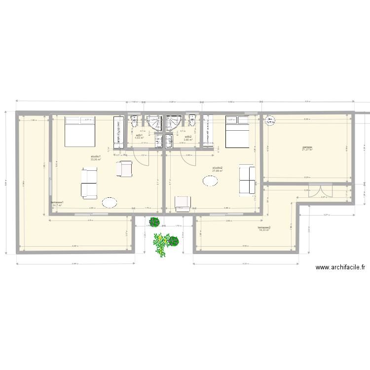 keur baty. Plan de 0 pièce et 0 m2