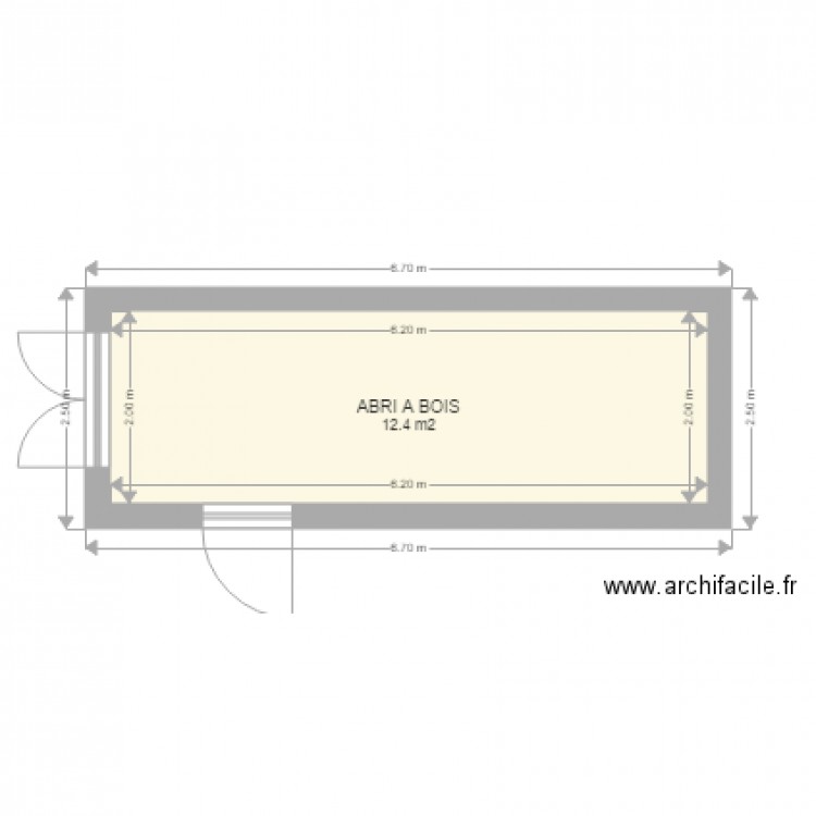 abri à bois. Plan de 0 pièce et 0 m2