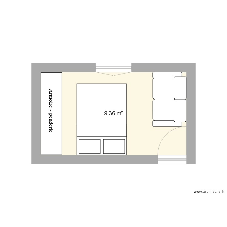 Chambre Athénaïs. Plan de 0 pièce et 0 m2