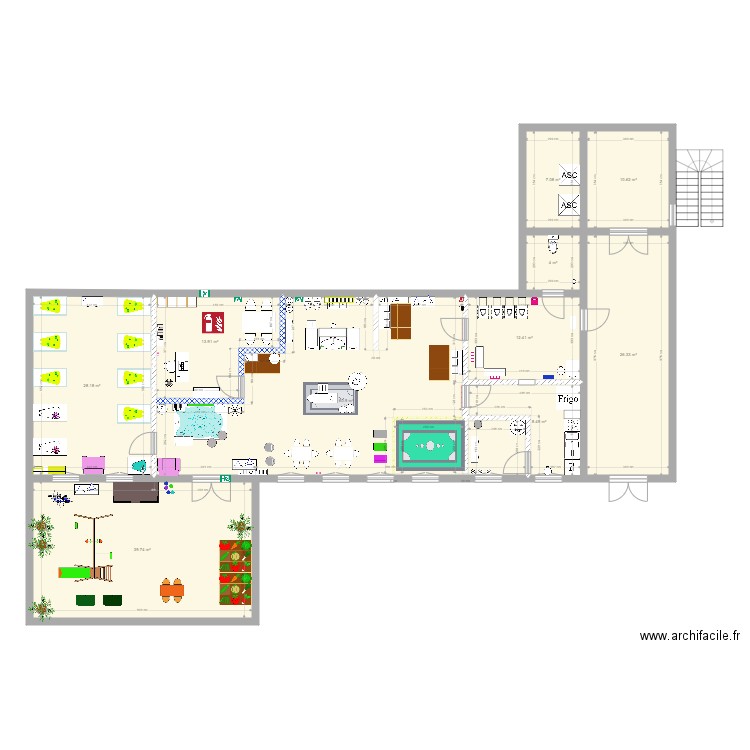 Dessin Créche Cher Hub ins. Plan de 0 pièce et 0 m2