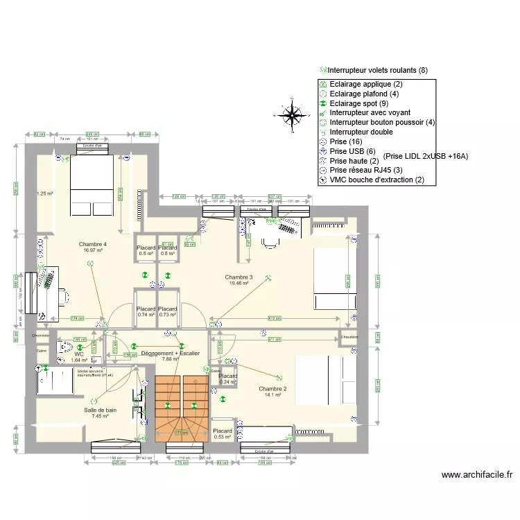 Maison Vezin R1 v11. Plan de 