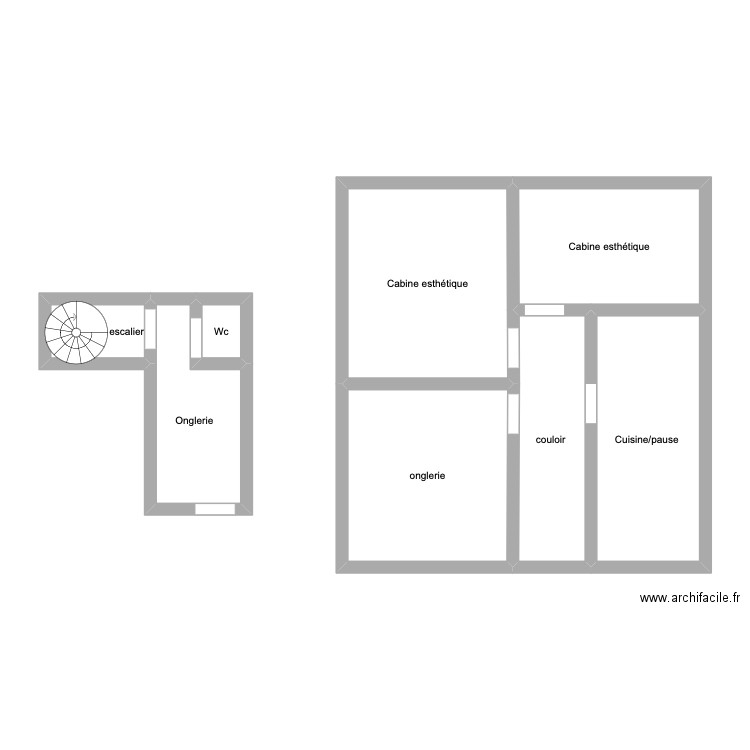 ole main plan. Plan de 8 pièces et 71 m2