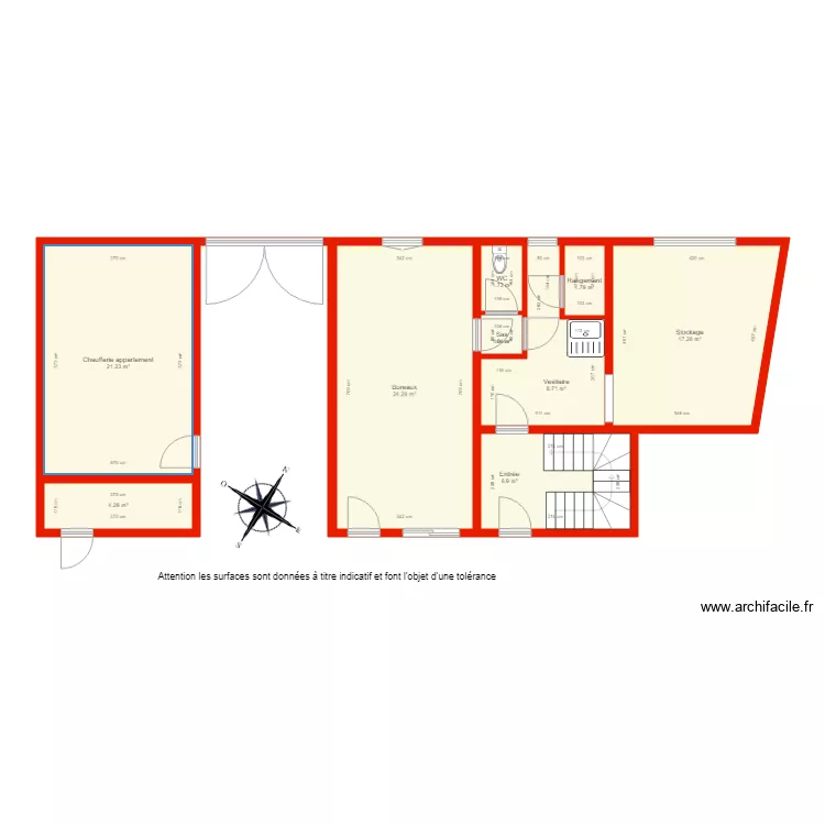 BI 3240 appartement rdc côté. Plan de BI 3240 appartement rdc côté. Plan de