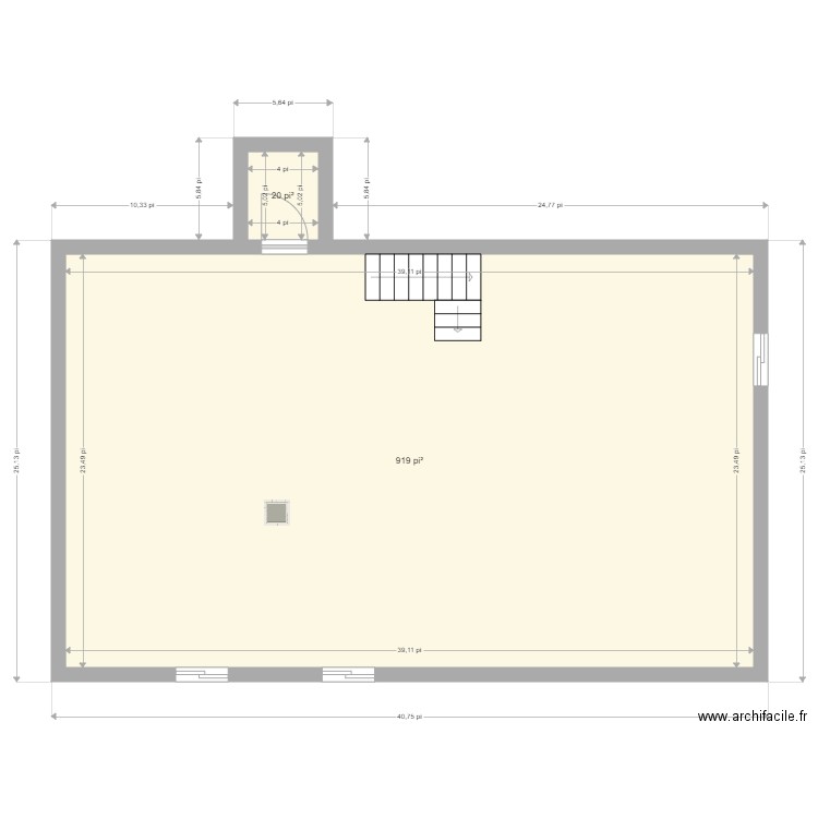 maison Mehdi sous sol 2. Plan de 2 pièces et 87 m2