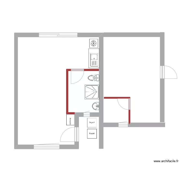 Chambre 7 - Chambre 6 - V2. Plan de 