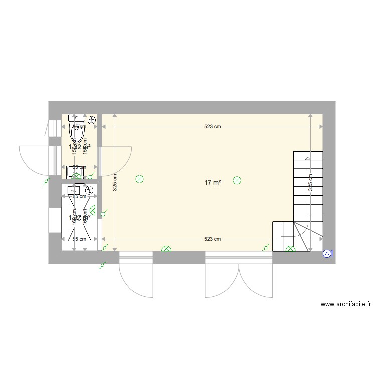 Cabanon. Plan de 0 pièce et 0 m2