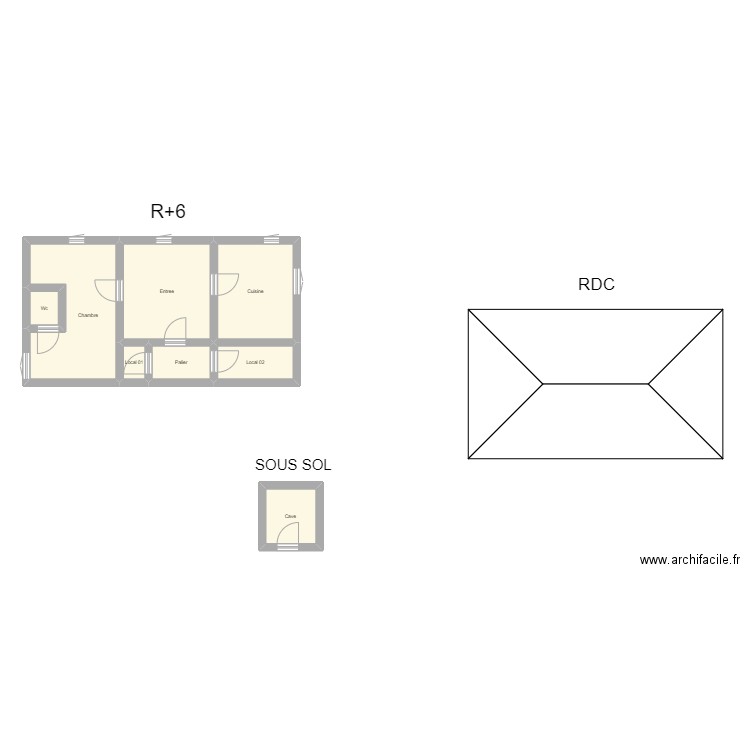 350600647. Plan de 8 pièces et 48 m2