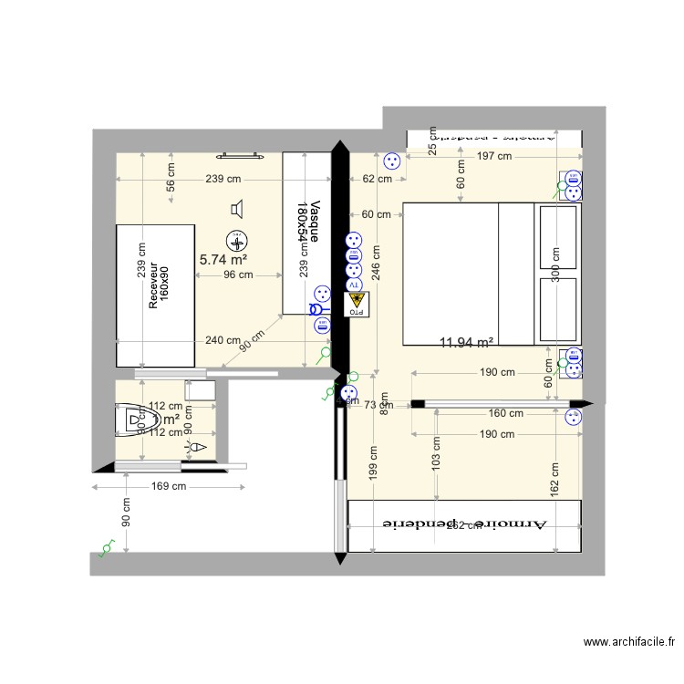 RDC gauche WC horizontal GALANDAGE. Plan de 0 pièce et 0 m2