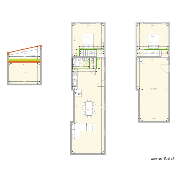 Plan BOURGEOIS num 2. Plan de 0 pièce et 0 m2