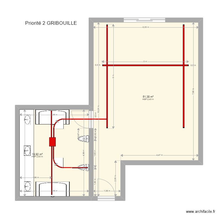 ARC EN CIEL GRIBOUILLE solution 2. Plan de 0 pièce et 0 m2