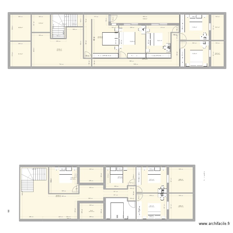 CAMPOLIDE. Plan de 22 pièces et 285 m2
