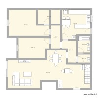 plan à  étage RC 140 m2