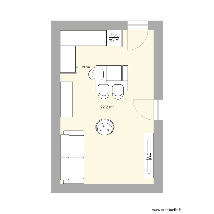 appart. Plan de 0 pièce et 0 m2