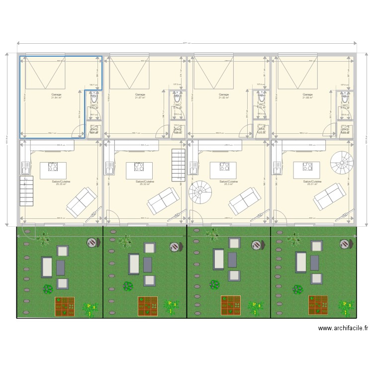 projet immeuble le cendre. Plan de 0 pièce et 0 m2