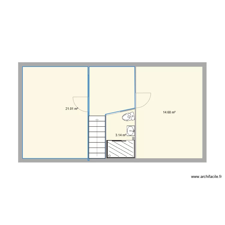 Etage 3 juin. Plan de 