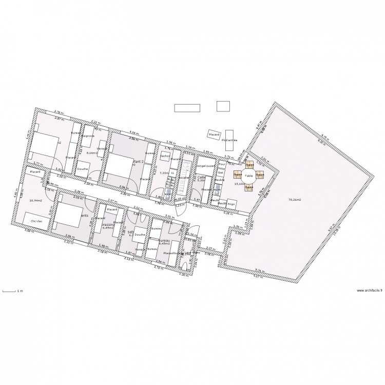 Plain pied 3 chambres, salle de jeux, buanderie, cellier et bureau sur sous-sol complet - Esc Sud et WC gauche entrée - TG séjour. Plan de 0 pièce et 0 m2