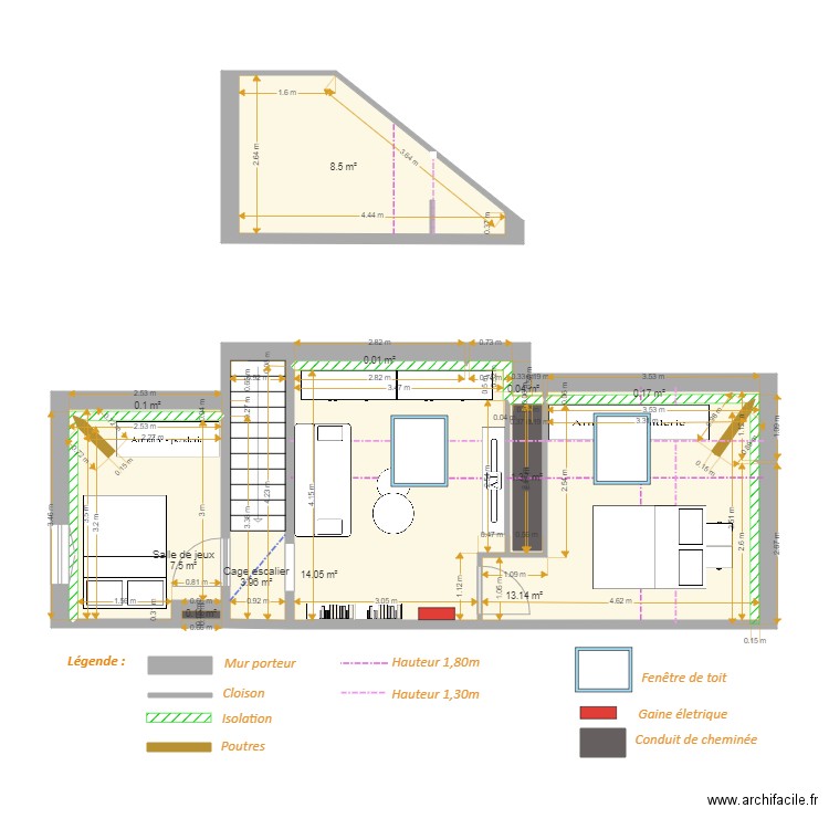 VERGER Adeline projet 1. Plan de 0 pièce et 0 m2