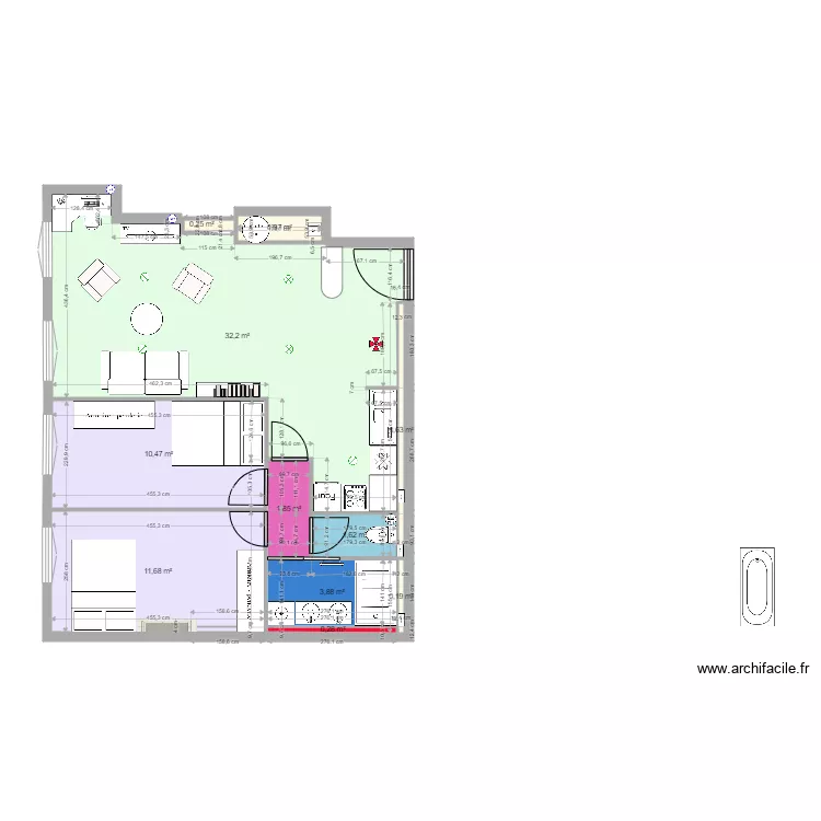 283 cours Lafayette PROJET. Plan de 283 cours Lafayette PROJET. Plan de