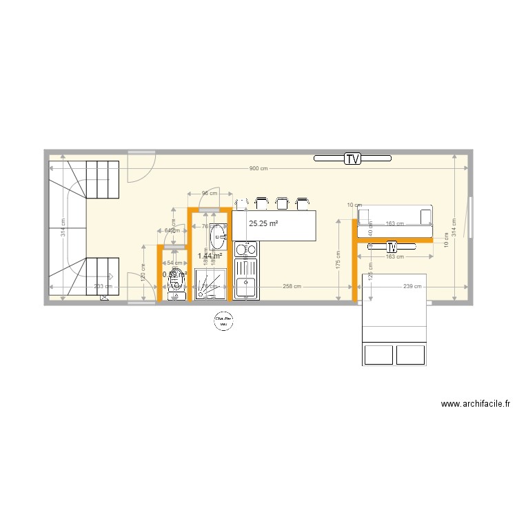 3eme METEZEAU. Plan de 0 pièce et 0 m2