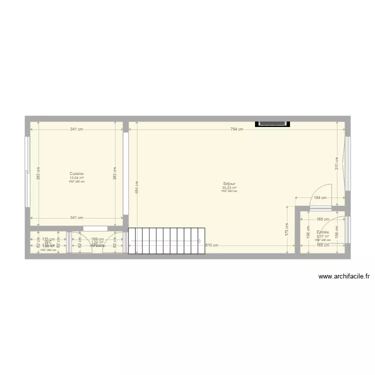 Patard 80 RDC. Plan de 