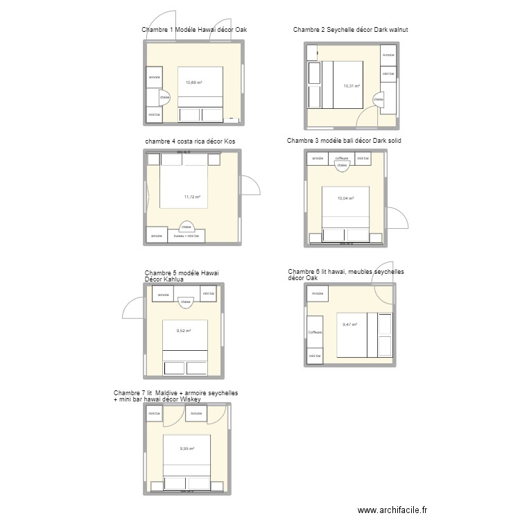 les pins. Plan de 0 pièce et 0 m2