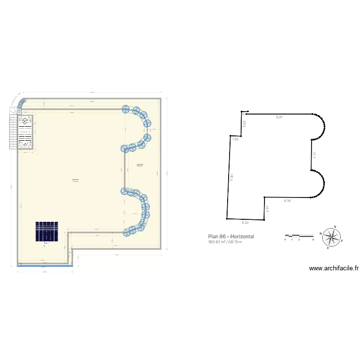 villa maryline   ouemo. Plan de 