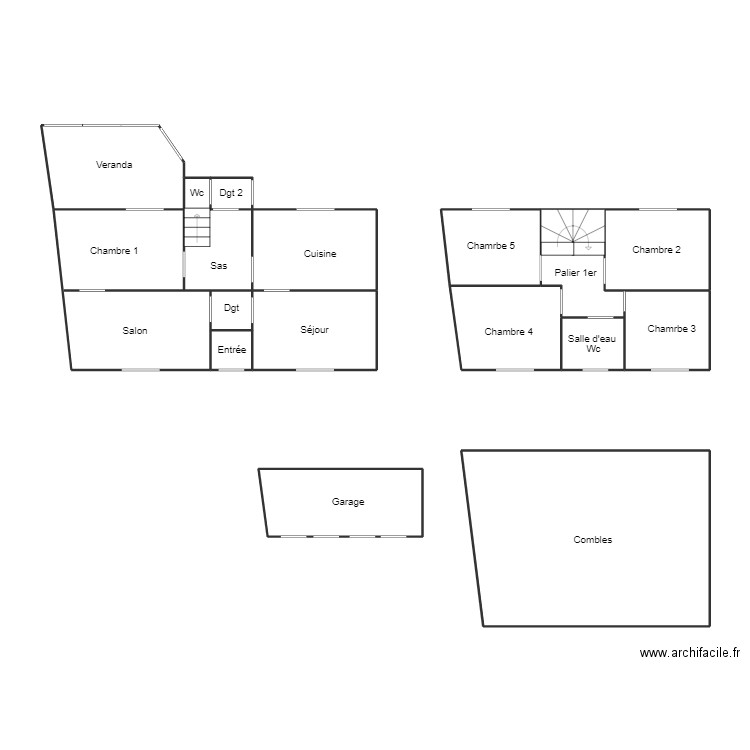 LE GUILVINEC LEBRETON IND. Plan de 17 pièces et 94 m2