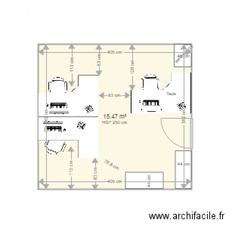 BUREAU 20 V0. Plan de 0 pièce et 0 m2