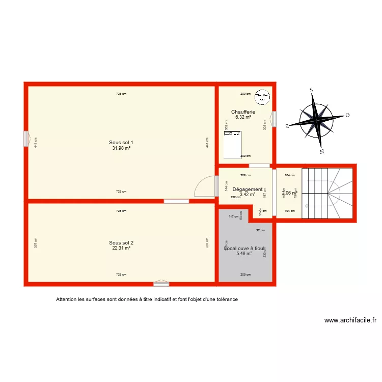 BI 4750 sous sol côté. Plan de BI 4750 sous sol côté. Plan de