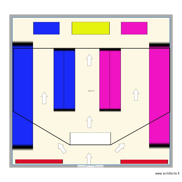 plan de masse levis. Plan de 1 pièce et 195 m2