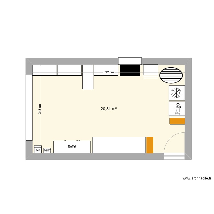 Garage. Plan de 0 pièce et 0 m2