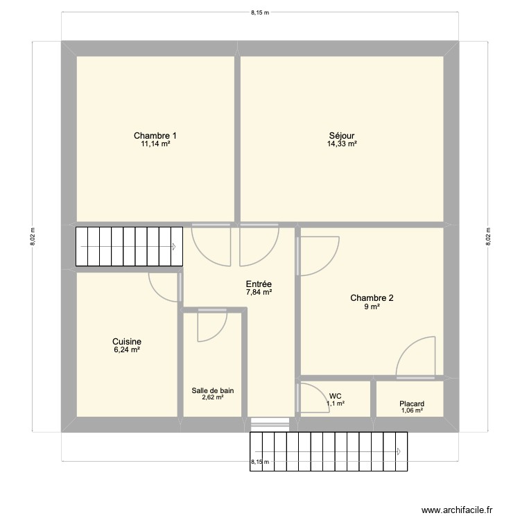 MAISON. Plan de 0 pièce et 0 m2