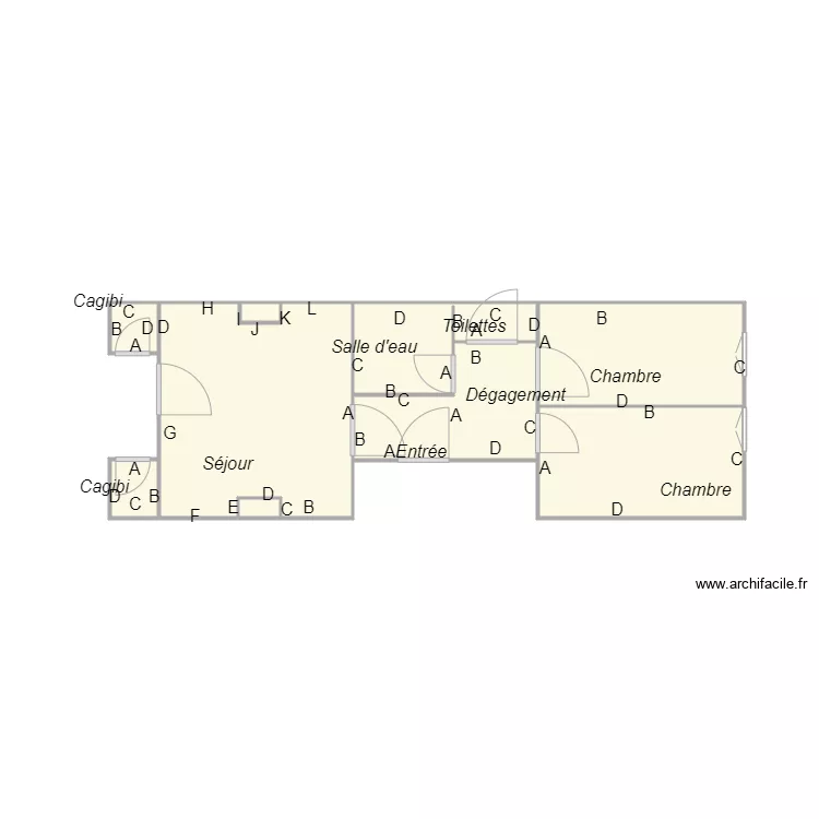 Croquis RICHARD. Plan de 