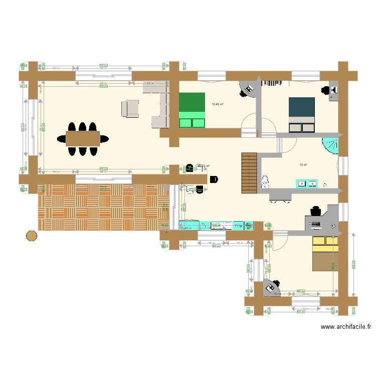 Maison centre équestre. Plan de 0 pièce et 0 m2