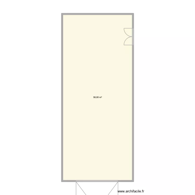 la grange. Plan de 1 Pièce et 59 m² la grange. Plan de 1 Pièce et 59 m²