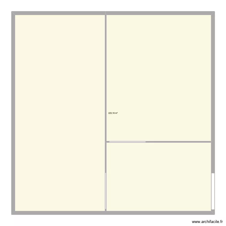 chambre froide David. Plan de 