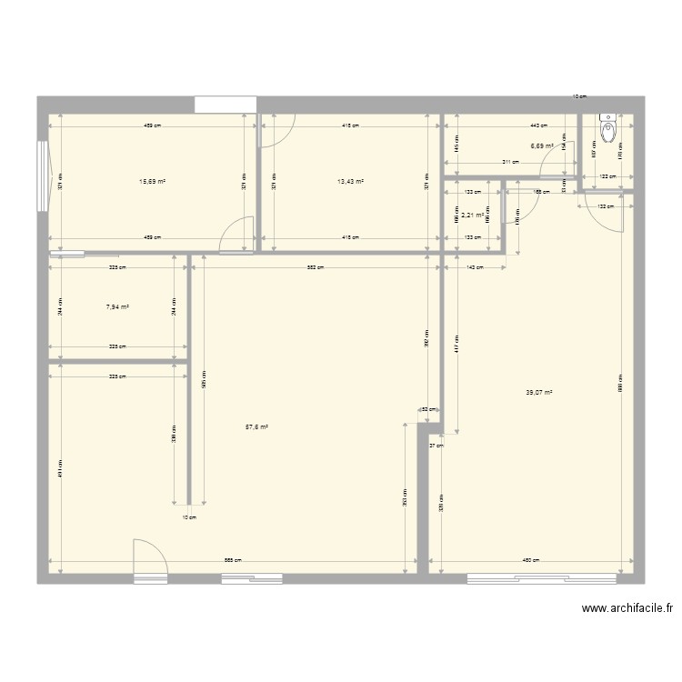 salon de coiffure et gite bas. Plan de 0 pièce et 0 m2