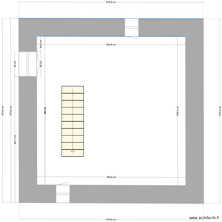 schéma 2eme étage. Plan de 0 pièce et 0 m2