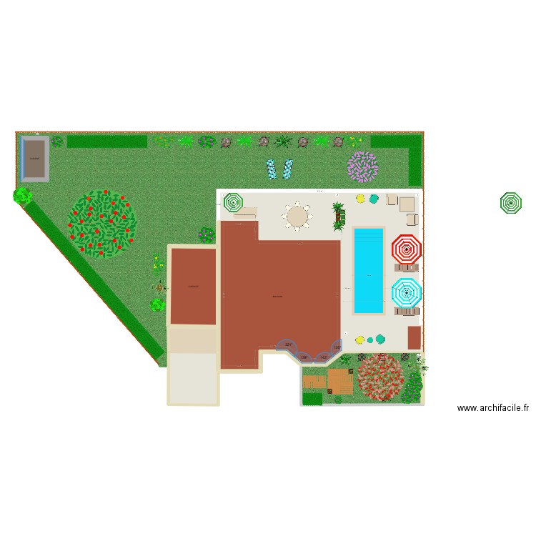 COULOIR DE NAGE SALON JARDIN 3. Plan de 8 pièces et 245 m2