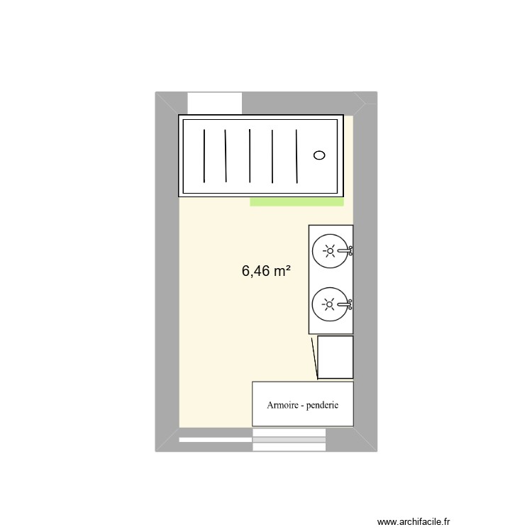 sdb. Plan de 0 pièce et 0 m2