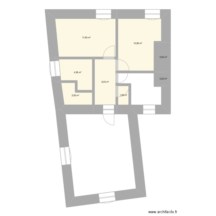 Saint-Come 1 Et. Plan de 8 pièces et 36 m2